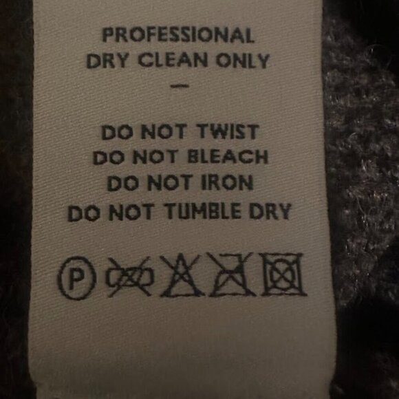 Hesperios Faro Sweater Unisex Heather Grey Brown Baby Alpaca Rice Weave Size L - Picture 7 of 8